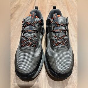 KURU Atom Trail Shoes Lead Gray Orange Spice Hiking Outdoor Mens 12 New